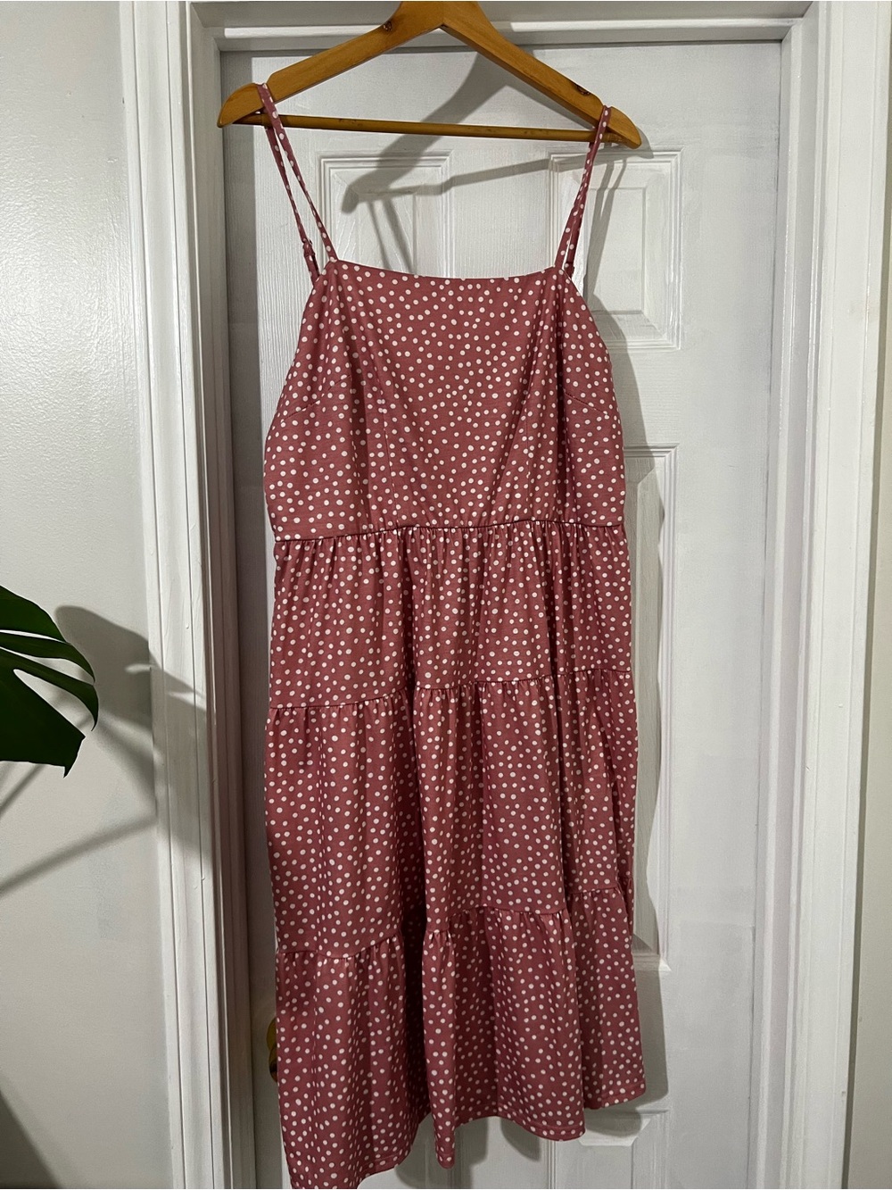 Berydress Pink Polka Dot Midi Dress